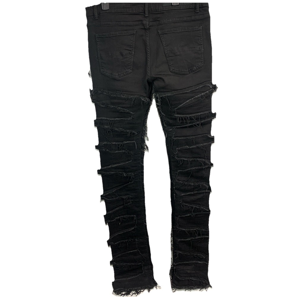 Rockstar Original Kayce Black Super Stacked Men's Jean - Size 38 - Picture 2 of 13